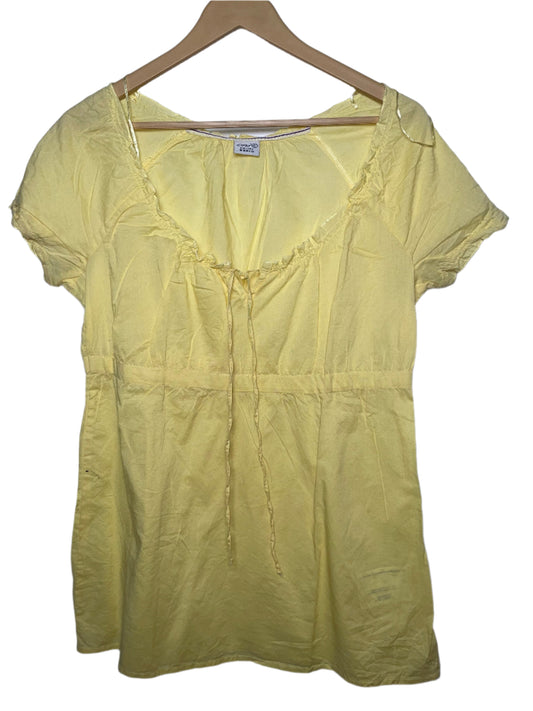 Yellow Sleeveless Cotton Blouse – Esprit
