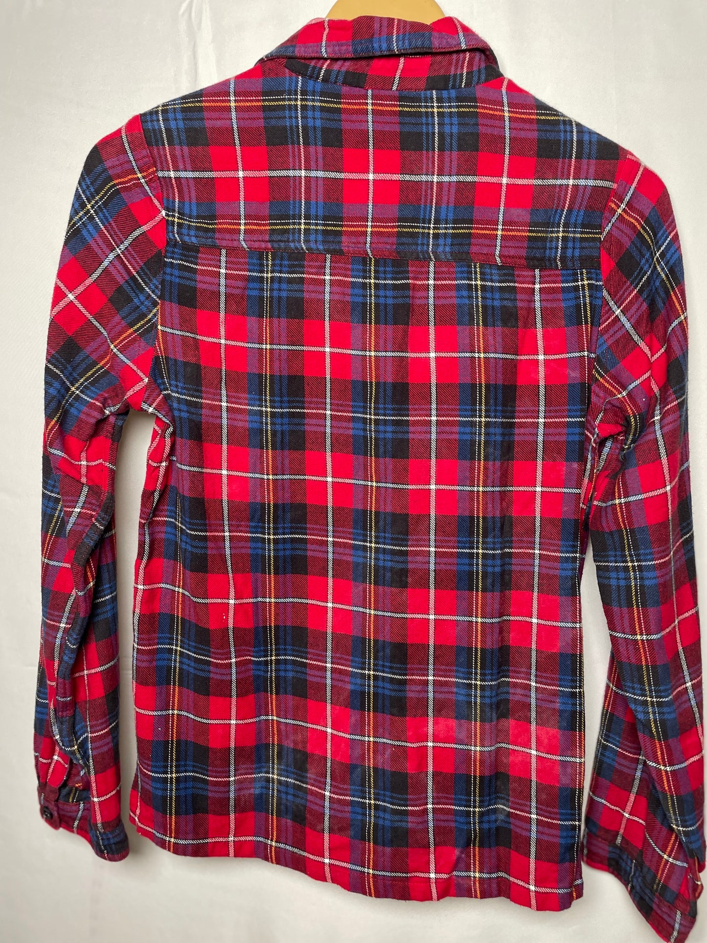 Topshop Red, Blue & Green Button-Down