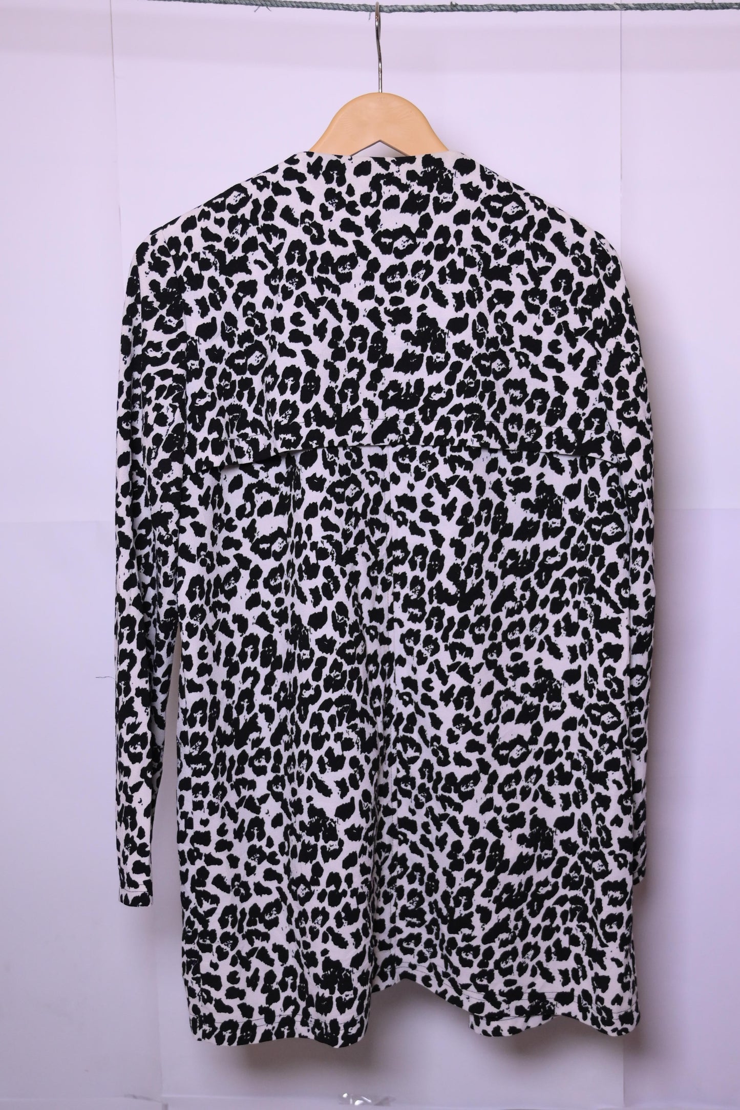 George Cheetah Chic Shrug - Black & White Statement Layer