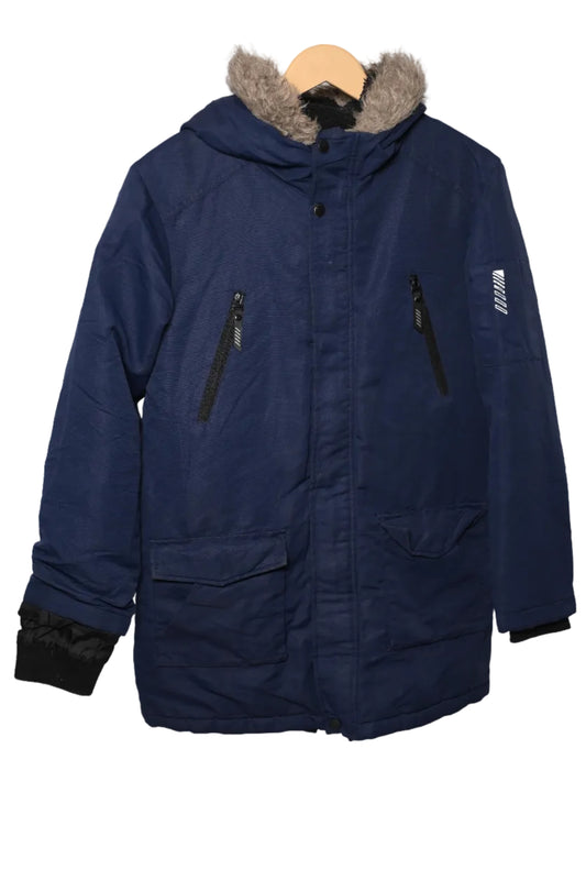 Primark Blue Puffer Jacket - Small