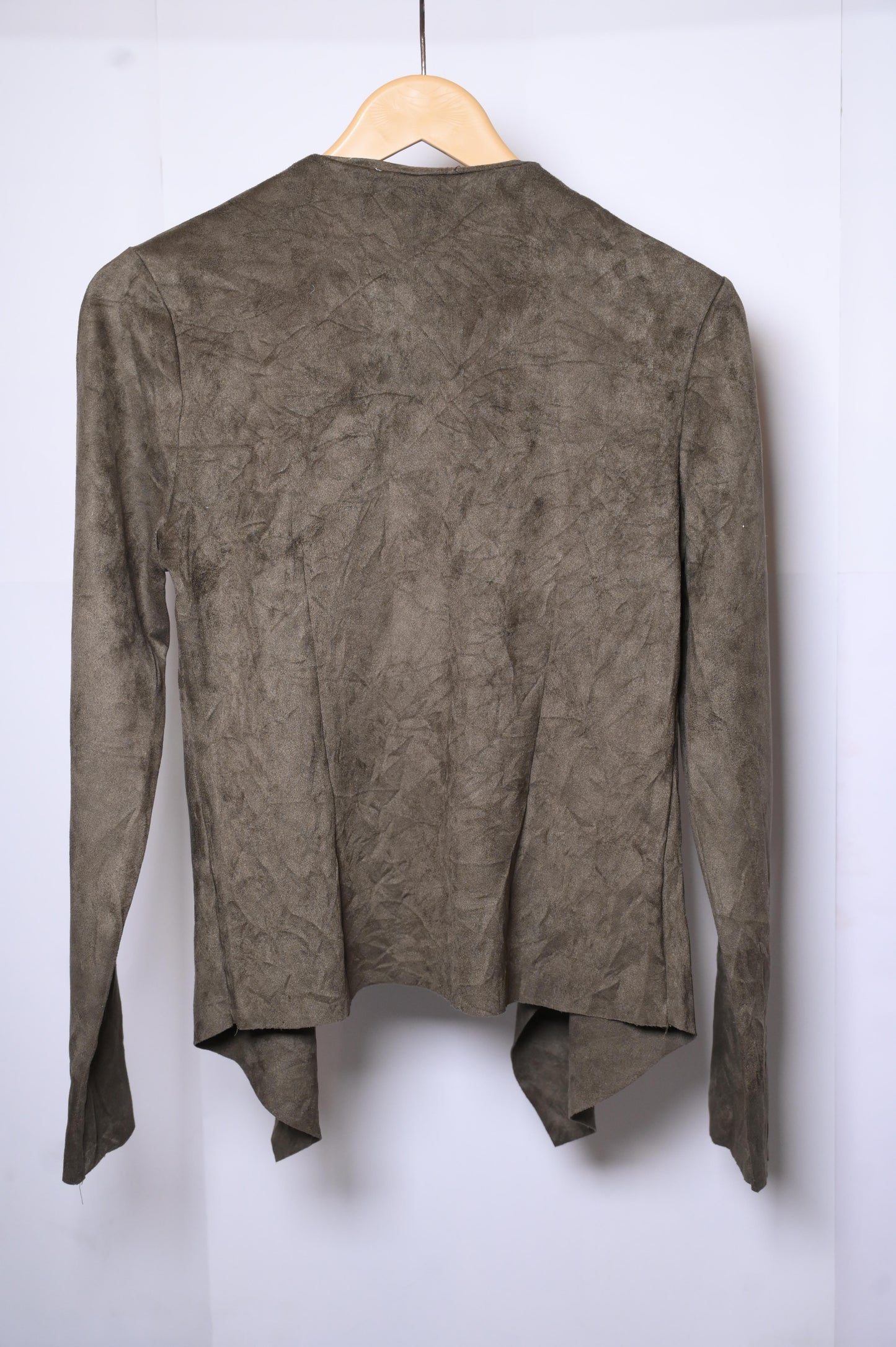 Dark Brown Polyester Shrug