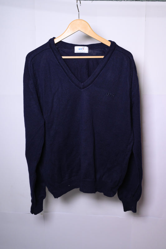 BT Navy Blue Medium Sweater (V-Neck)
