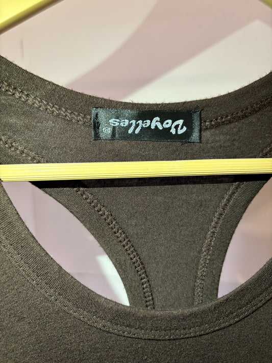 Brown Voyelles Tank Top – Medium