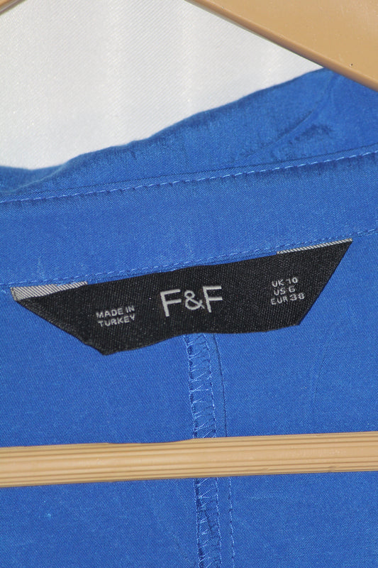 F&F Blue Button-Down Dress