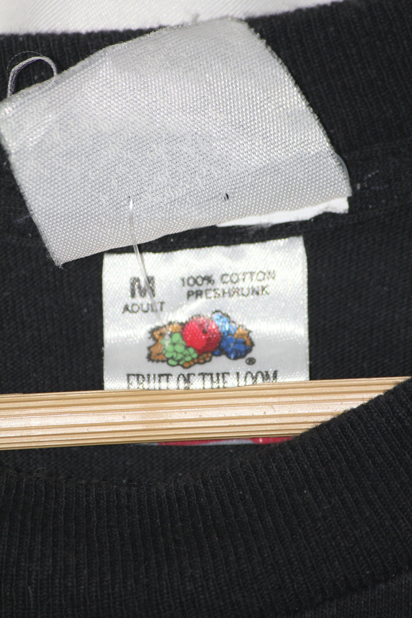 Fruit of the Loom Black Cotton T-Shirt – Medium