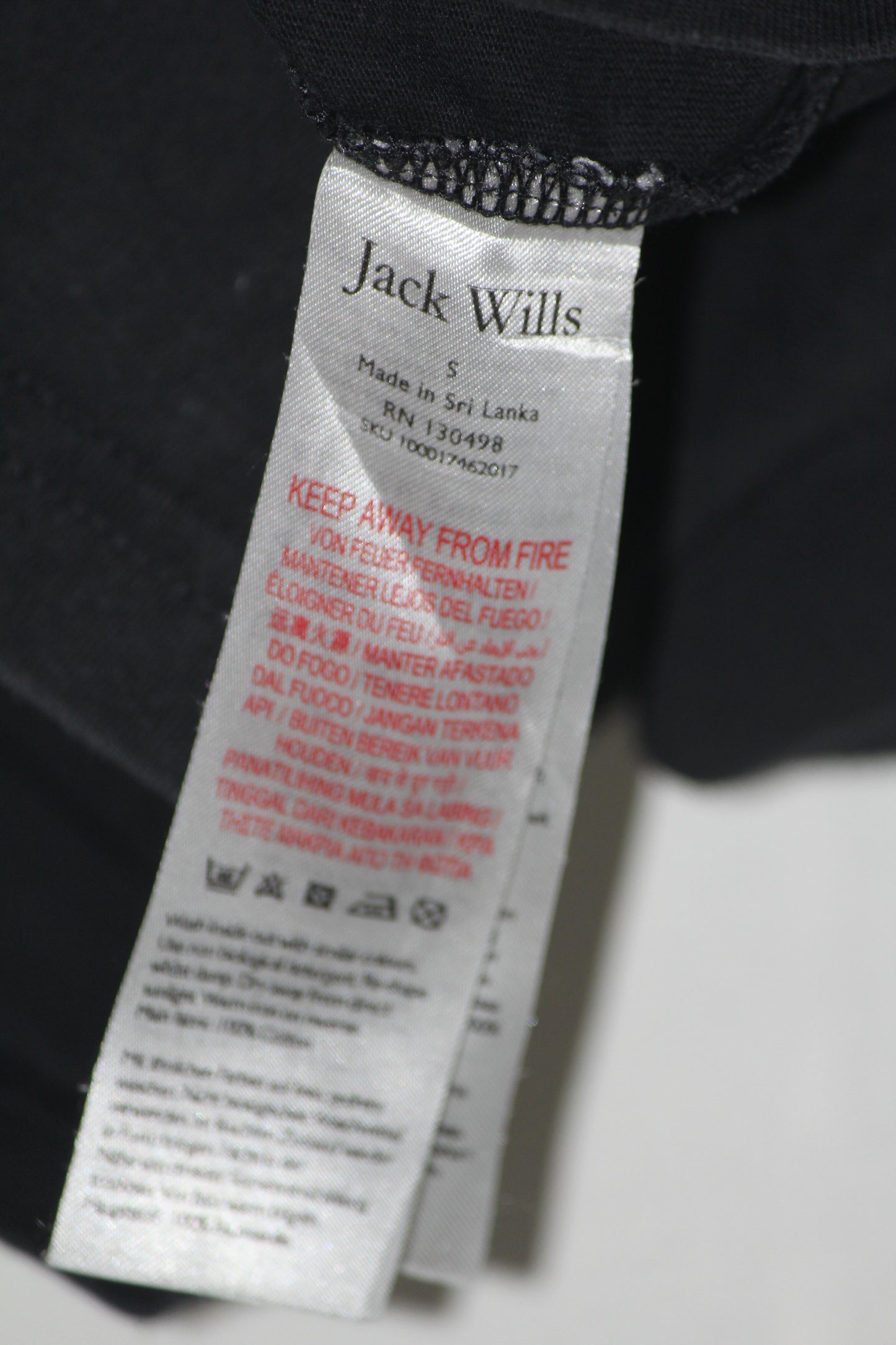 Jack Wills Black Half-Sleeve T-Shirt
