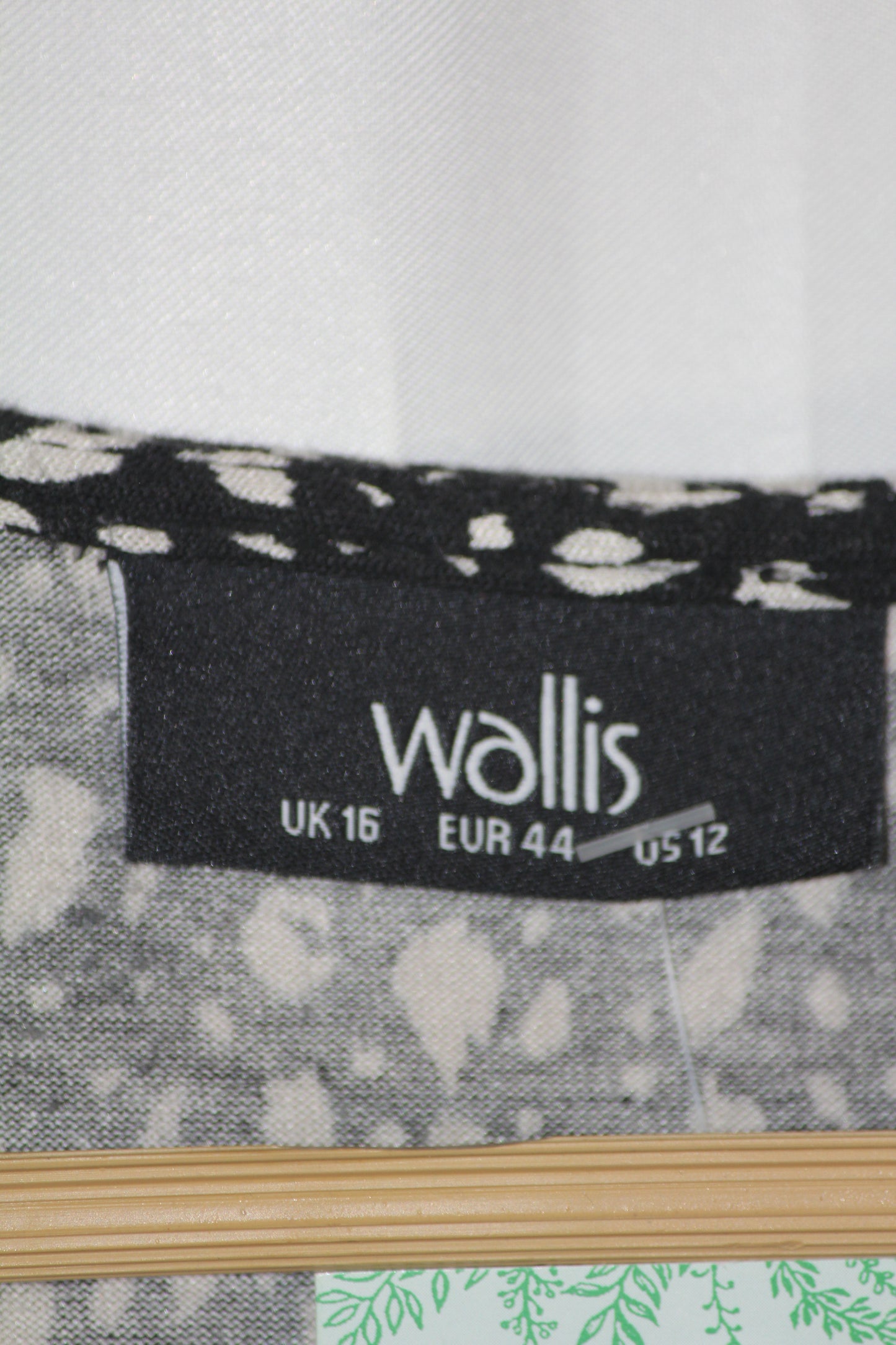 Wallis Black & White Polka Dot Dress (Medium, Good Condition)