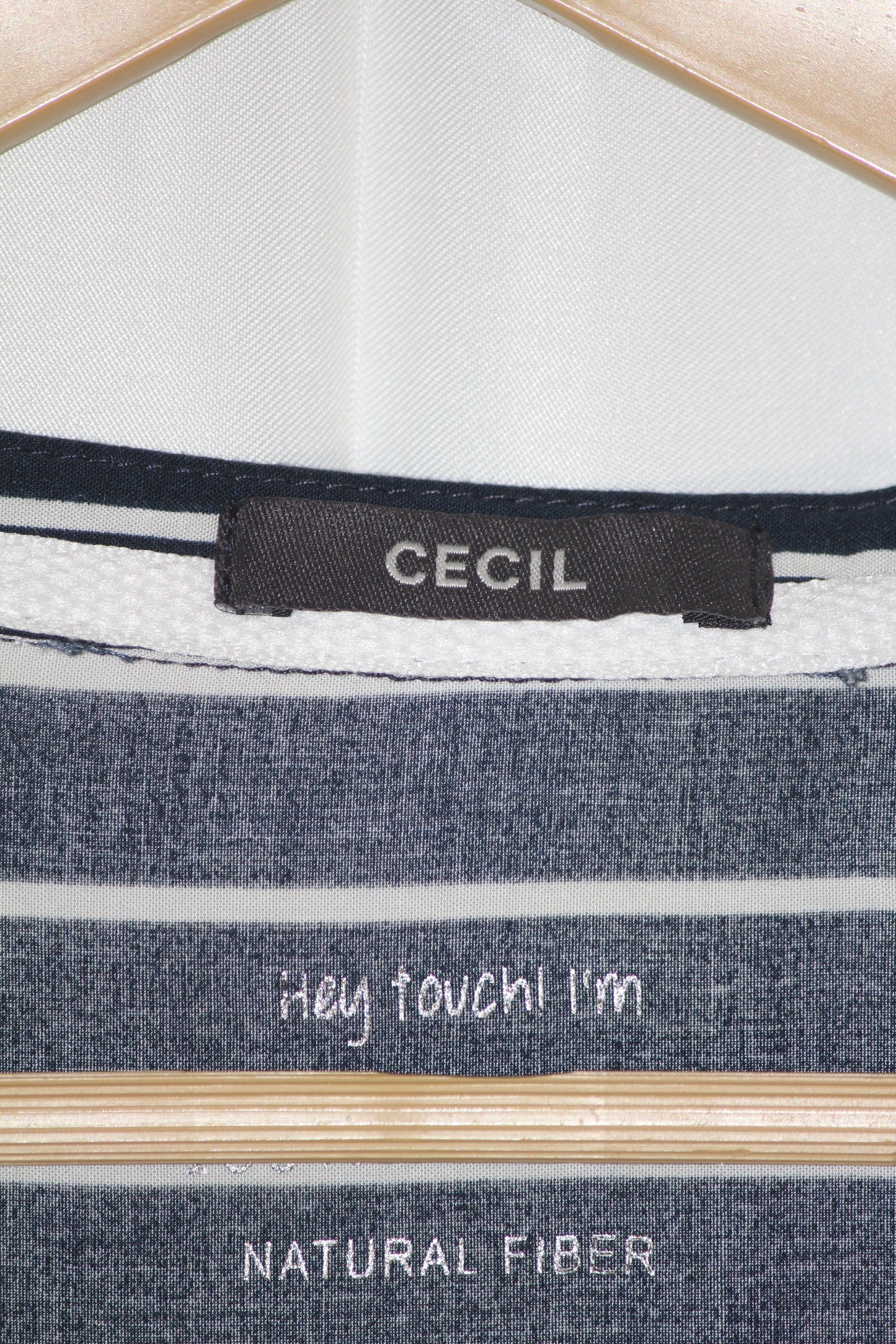 Cecil Black & White Striped Full Sleeve Blouse – Modern Casual Style