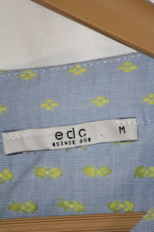 Light Blue Half Sleeve Crop with Yellow Dots – EDC (M)