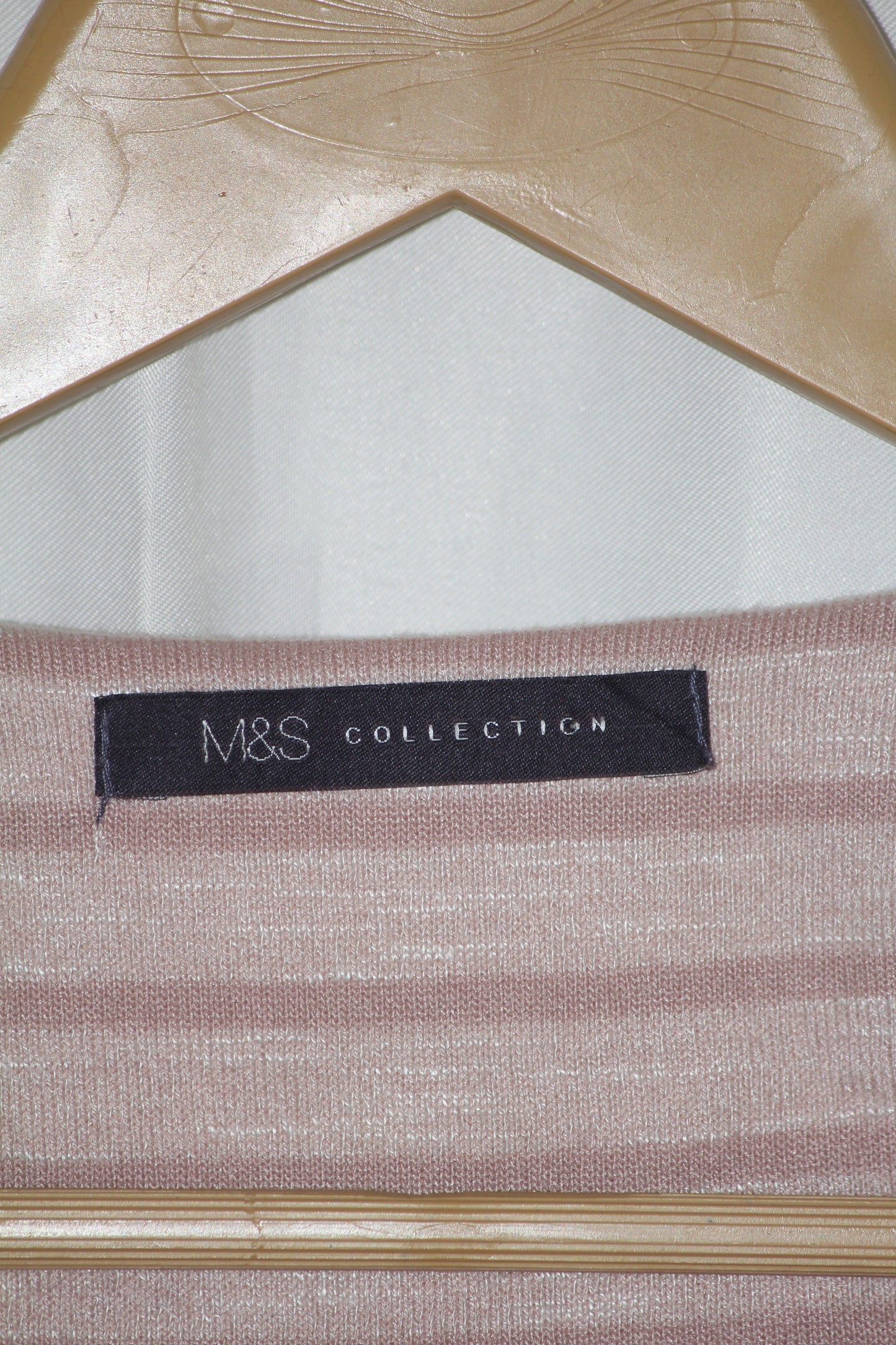 Mark & Spencer Striped Blush Blouse