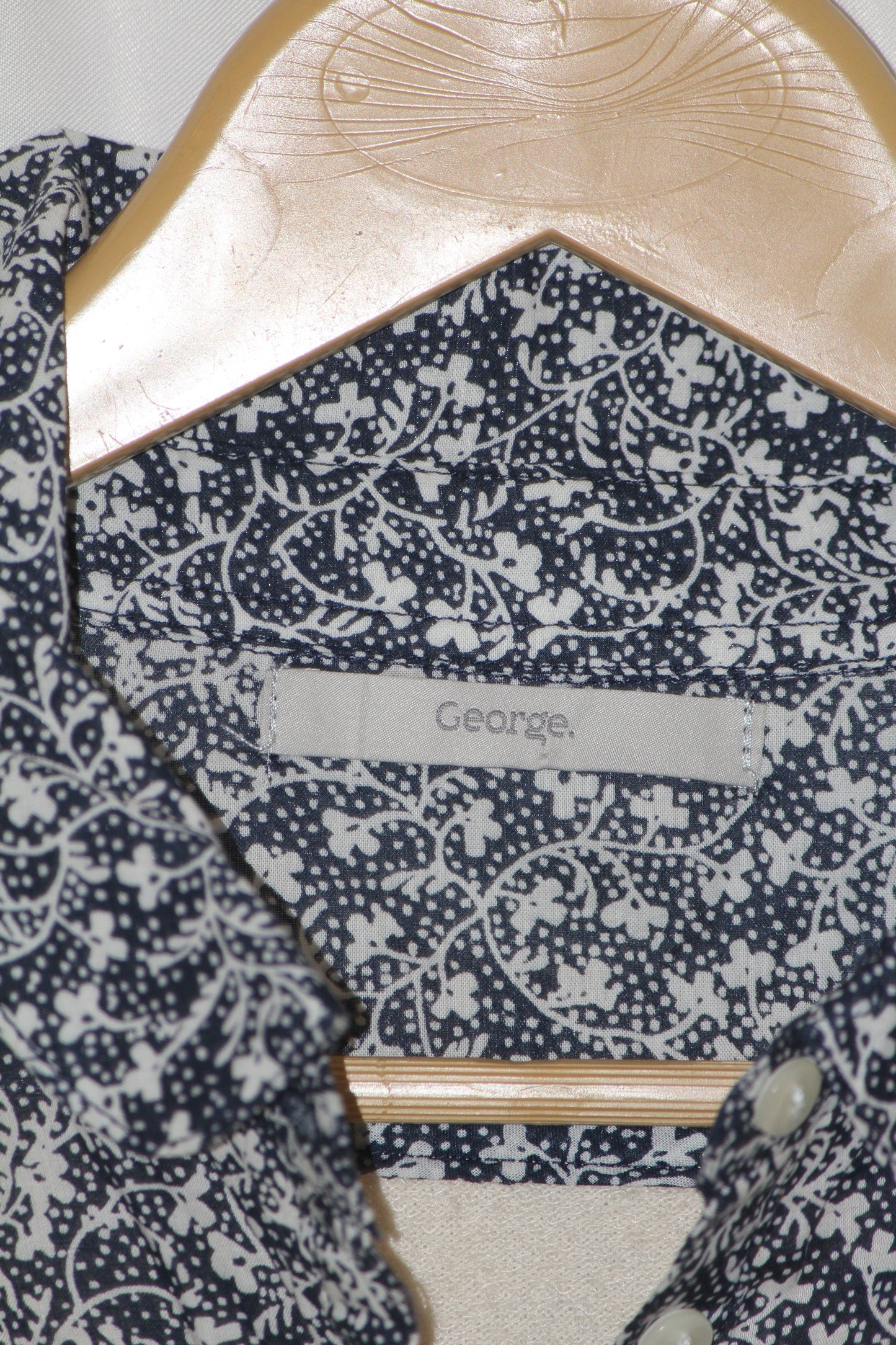 George Dual-Tone Off-White & Black Full-Sleeve Shirt