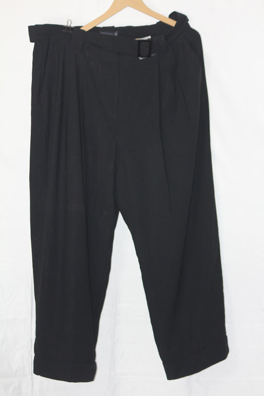 M&S Black Straight Pant (XXL)