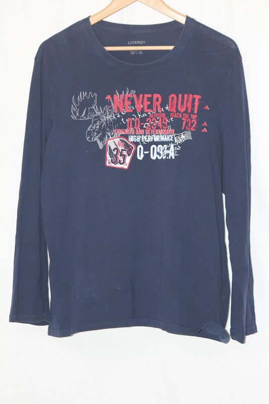 Livergy Navy Blue Full Sleeve T-Shirt