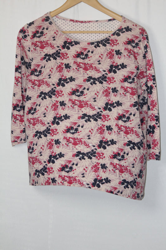 Thriftyfy Pink Floral Blouse