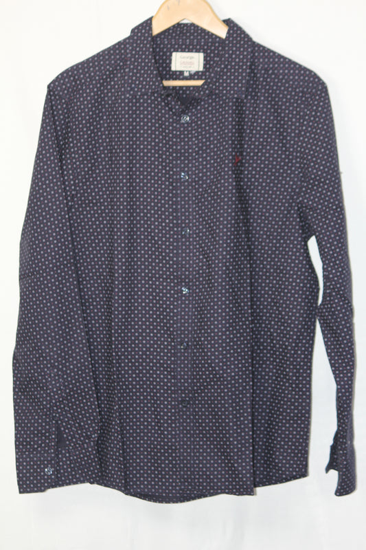 George Navy Floral Shirt – Medium