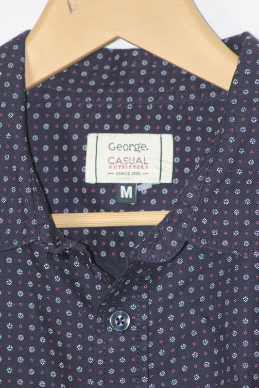George Navy Floral Shirt – Medium