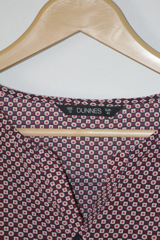 Walnut Whisper – Dunnes Brown Dotted Button Down Shirt