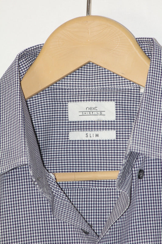 Next Grey Block Shirt – Medium