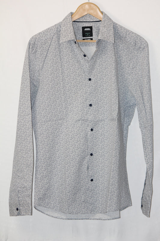 Burton Menswear White Printed Shirt – Medium