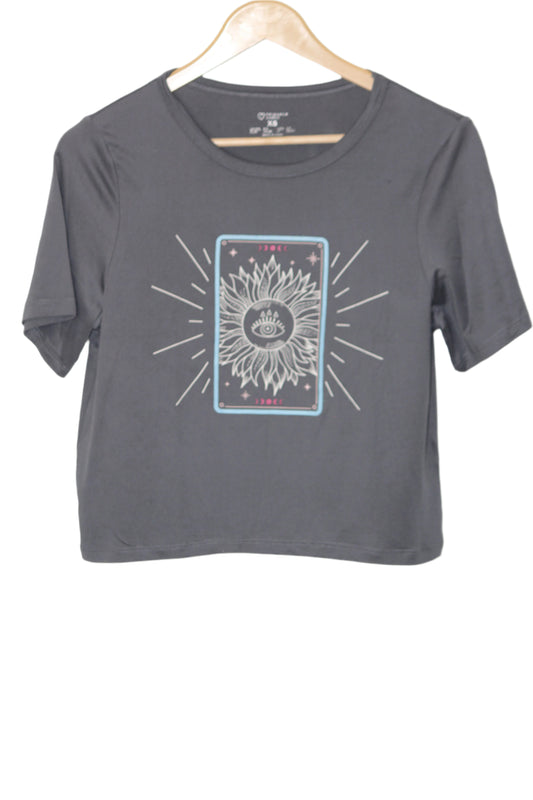 Grey Half Sleeve Crop – Primark (XS)