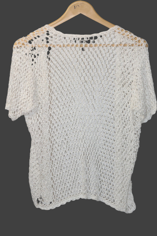 Thriftyfy White Qureshia Cape