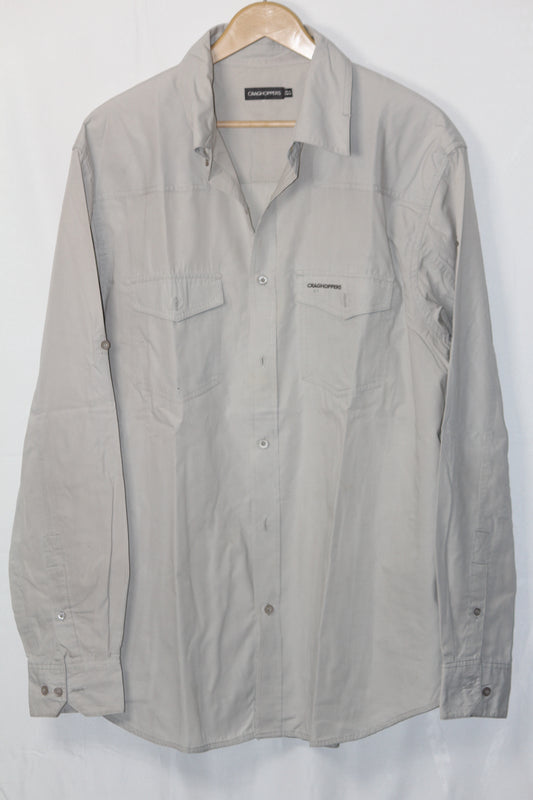 Craghoppers Ash White Polyester Blend Shirt – XL