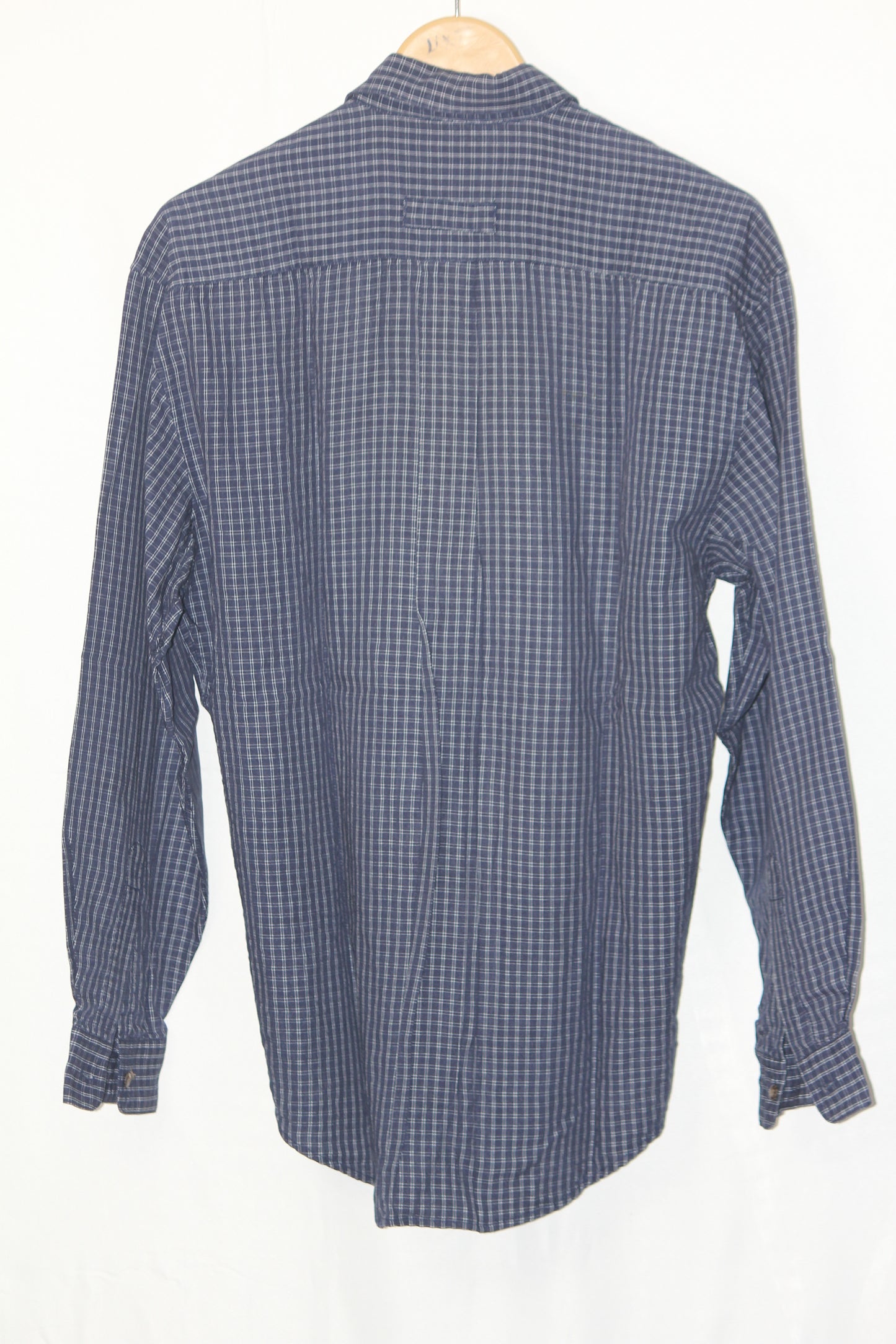 Ciro Citterio Blue Check Viscose Shirt – Small (Men)