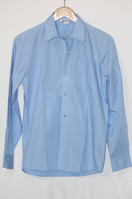 Banner® Sky Blue Polyester Blend Shirt – Medium (Men)
