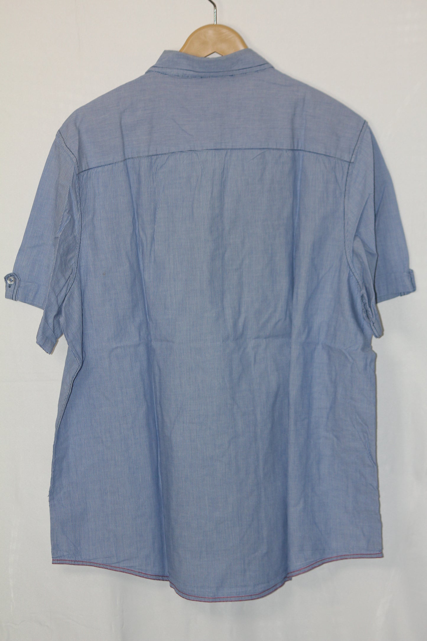 Cherokee Blue Half-Sleeve Cotton Shirt – XL (Men)