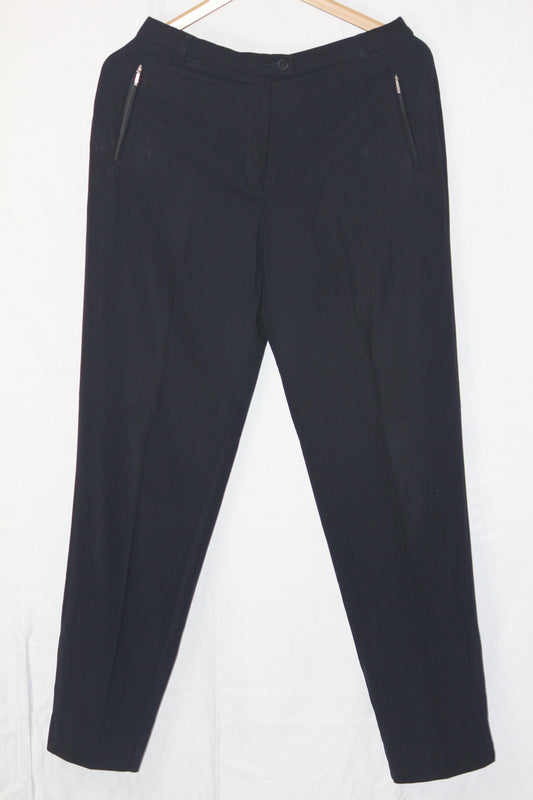 M&S Navy Blue Straight Pant - Medium