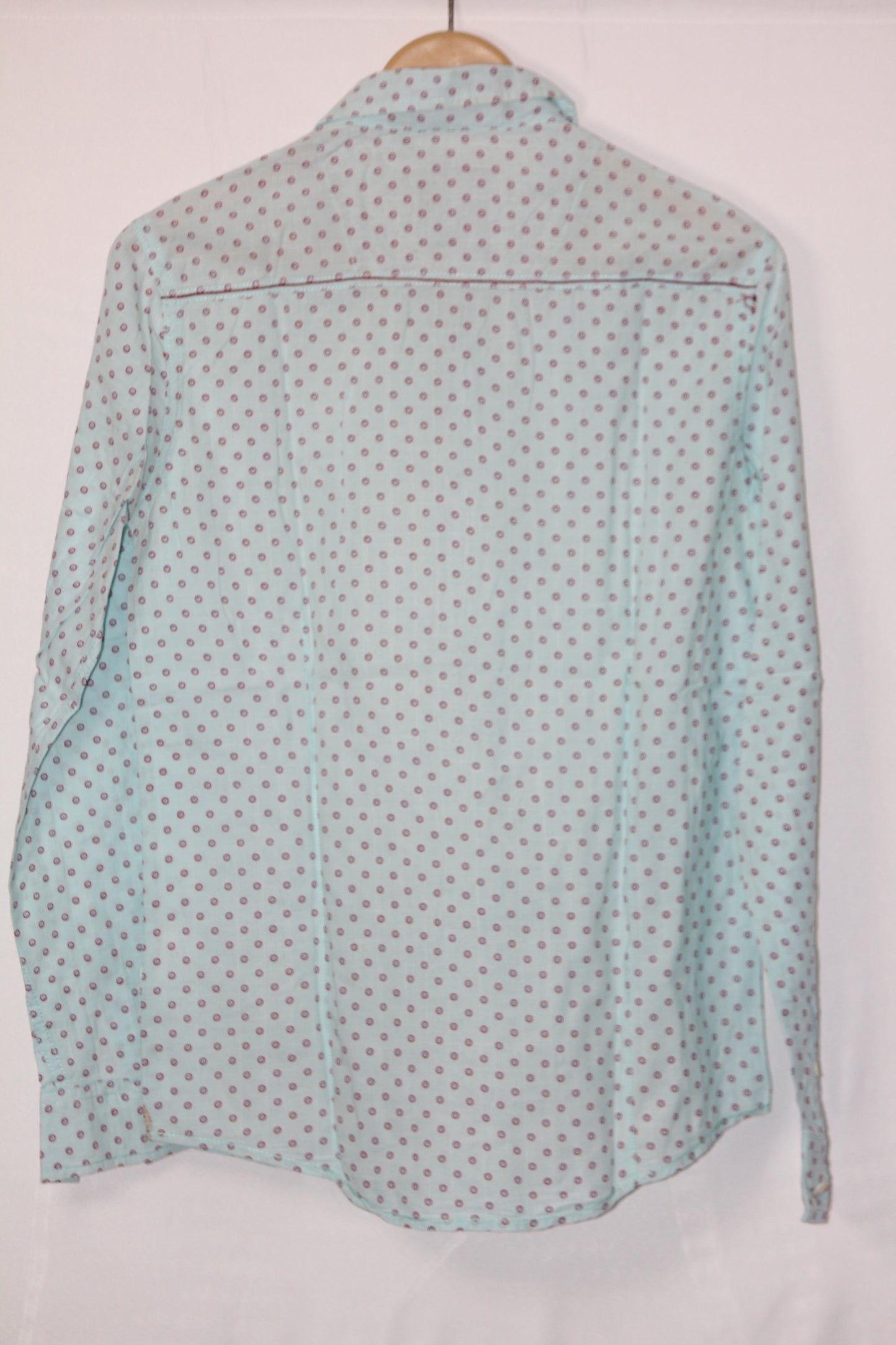 Ecaros Green Floral Cotton Shirt – Medium (Men)