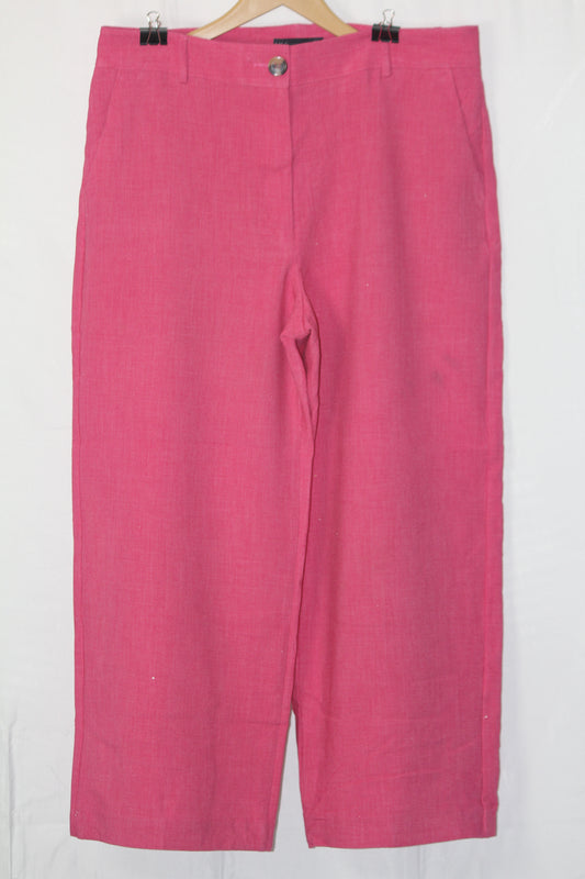 M&S Pink Straight Pant - Large