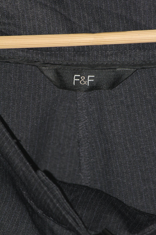 F&F Black Straight Pant - Medium
