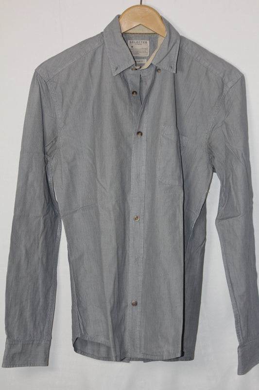 Selected Grey Button Down Shirt – Small (Men)