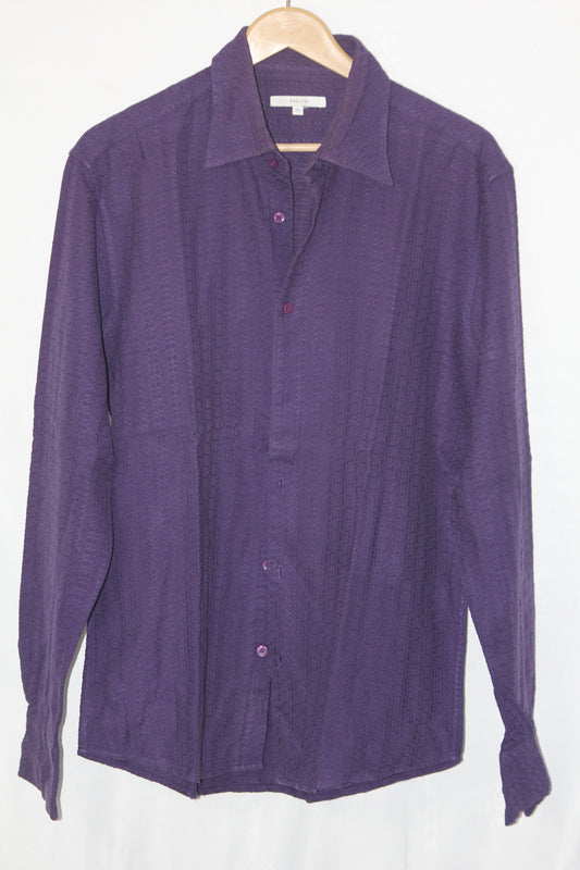 Shine Purple Cotton Shirt – XL (Men)