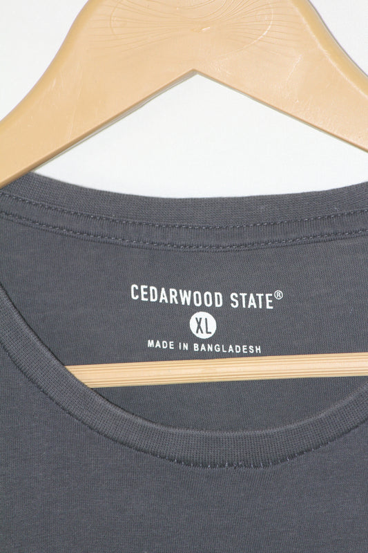 Cedarwood State Black T-Shirt – XL