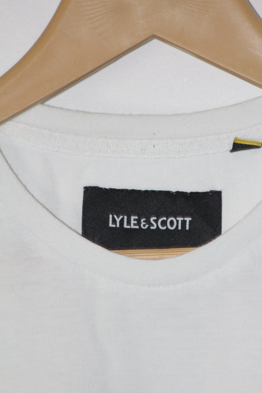 Lyle & Scott White T-Shirt – Small