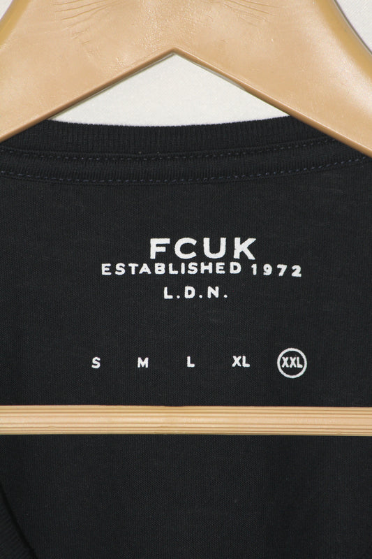 FCUK Black T-Shirt – XXL