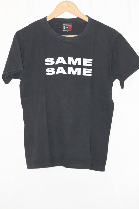 Body Fit Black Printed T-Shirt