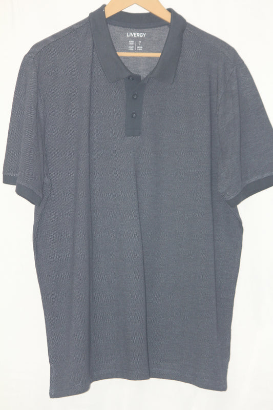 Livergy Black Polo T-Shirt – Large