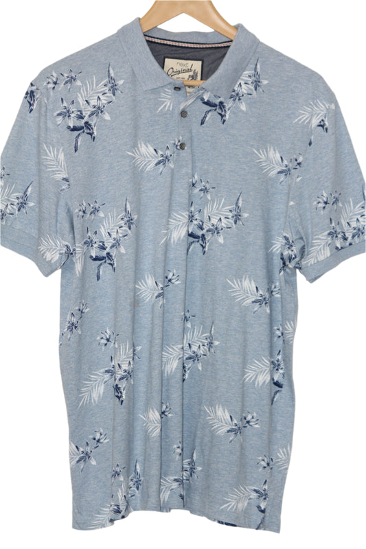 Next Original Light Blue Polo T-Shirt – Large
