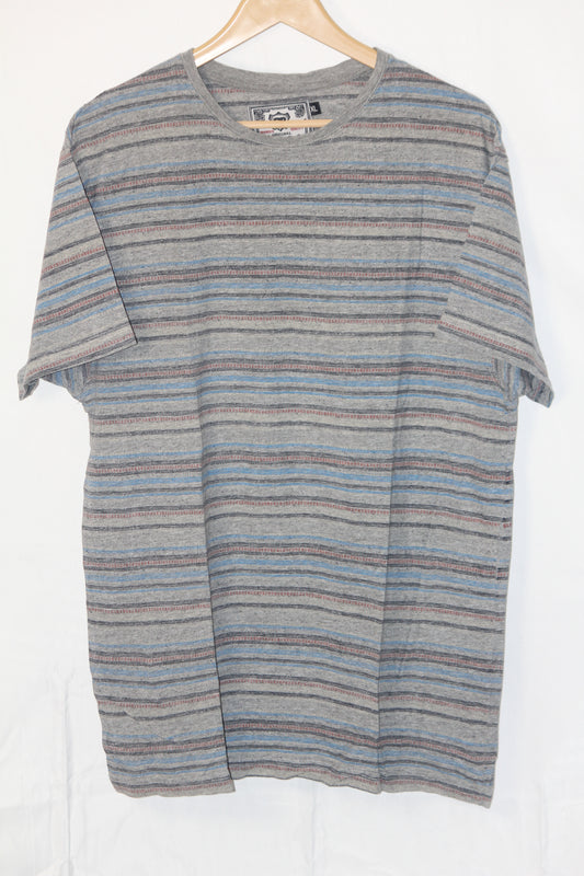 Cargo Bay Grey Striped T-Shirt