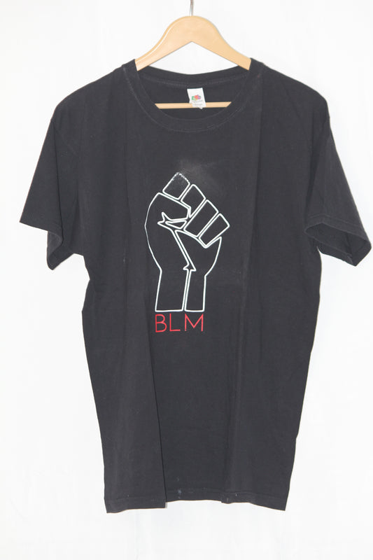 Fruit of the Loom Black Printed T-Shirt