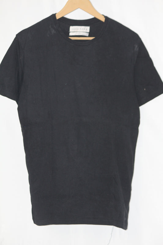 Zara Black Half-Sleeve T-Shirt
