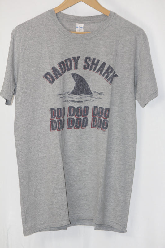 Gildan Grey Printed T-Shirt