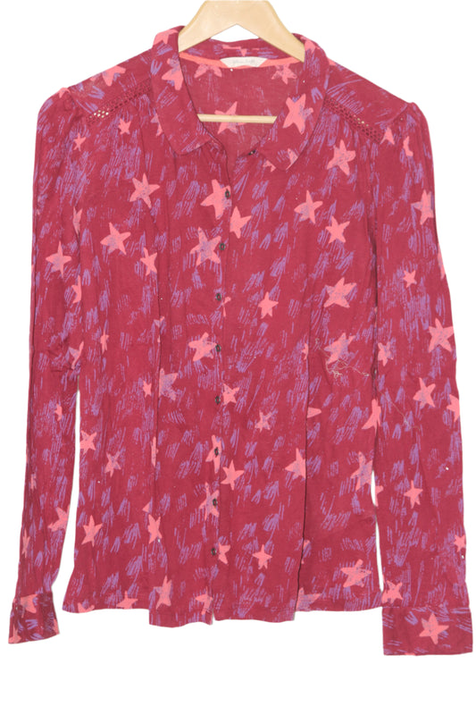 Red Star Print Shirt – White Stuff