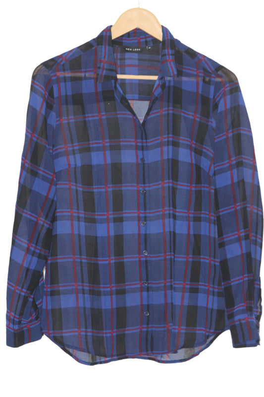 Blue Printed Shirt – New Look