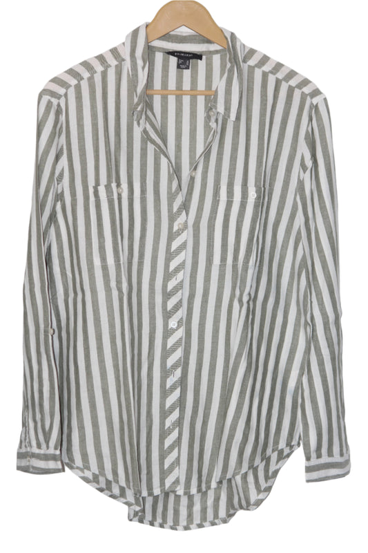 White & Green Stripe Shirt – Primark