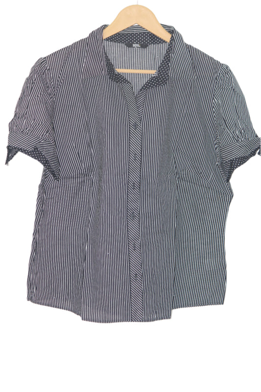 Black & White Stripe Shirt – Marks & Spencer