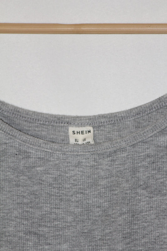 Shein Grey Crop Top - Small